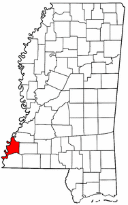 Image:Map of Mississippi highlighting Adams County.png