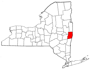 Image:Map of New York highlighting Rensselaer County.png
