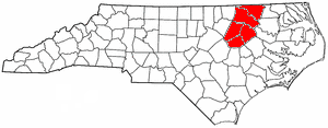 Counties within the North Carolina Region L Council of Governments