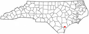 Location of Castle Hayne, North Carolina