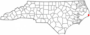 Location of Avon, North Carolina