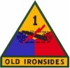 Shoulder sleeve  of the United States Army 1st Armored Division, the Old Ironsides.