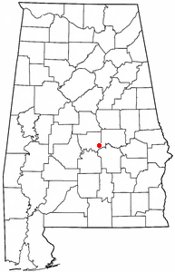 Location of Prattville, Alabama