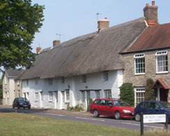 Thatched houses in , , 