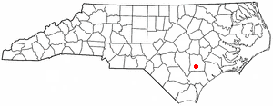 Location of Greenevers, North Carolina