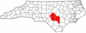 Counties within the North Carolina Region M Council of Governments