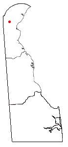 Location of Brookside, Delaware