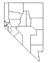 Location of Cold Springs, Nevada