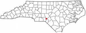 Location of Hoffman, North Carolina