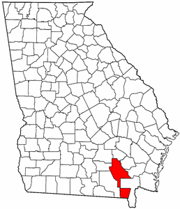 Image:Map of Georgia highlighting Ware County.png