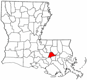 Image:Map of Louisiana highlighting Ascension Parish.png