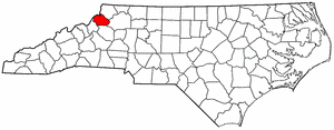 Image:Map of North Carolina highlighting Watauga County.png