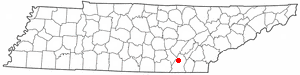 Location of Soddy-Daisy, Tennessee