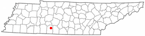 Location of Ethridge, Tennessee