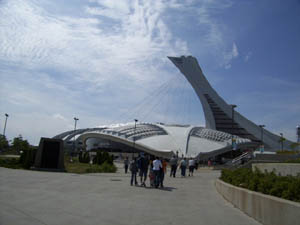 Velodrome (foreground) and Olympic Stadium, Montreal