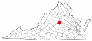 Image:Map of Virginia highlighting Fluvanna County.png