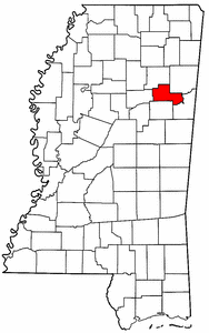 Image:Map of Mississippi highlighting Clay County.png