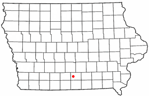 Location of Lucas, Iowa