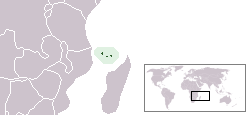 Location of Comoros