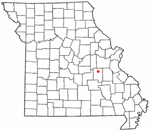 Location of Leasburg, Missouri