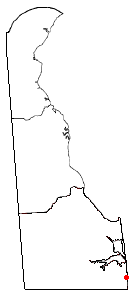 Location of South Bethany, Delaware
