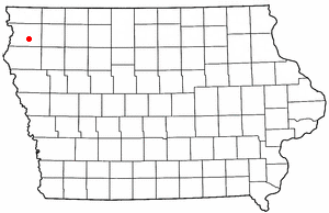 Location of Orange City, Iowa