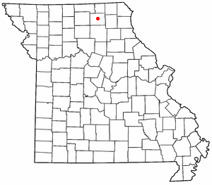 Location of Kirksville, Missouri
