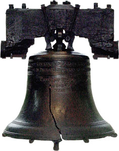 The Liberty Bell.
