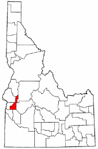Image:Map of Idaho highlighting Gem County.png