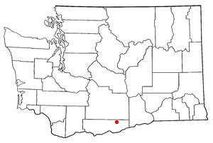 Location of Bickleton, Washington