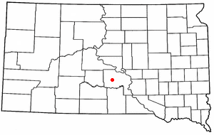 Location of Presho, South Dakota