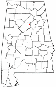 Location of Clay, Alabama