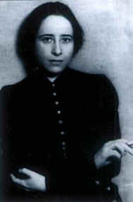 Hannah Arendt in her early adulthood