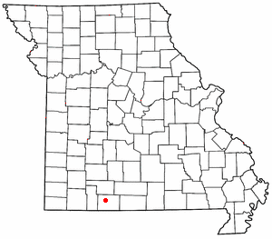 Location of Forsyth, Missouri