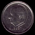 1 Belgian franc 1996 coin obverse