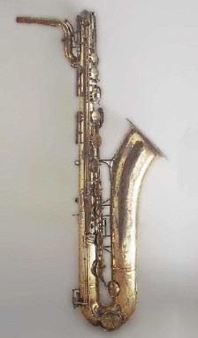 Saxophones of different sizes play in different registers.  This baritone saxophone, for example, can play lower notes than a tenor saxophone, and an  lower than an 