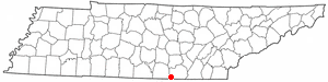 Location of Orme, Tennessee