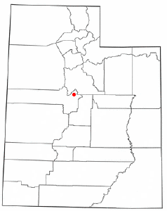 Location of Mona, Utah