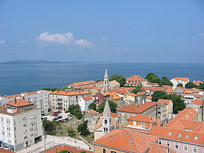 Panoramic view of Zadar core