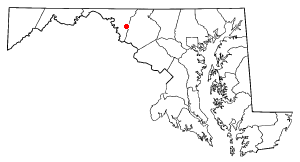 Location of Boonsboro, Maryland