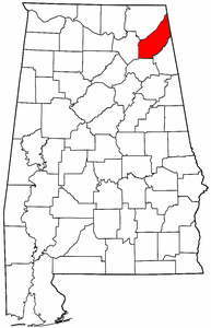 Image:Map of Alabama highlighting Dekalb County.png