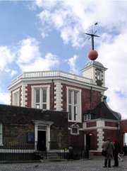 The timeball at Greenwich is shown in the top right of picture
