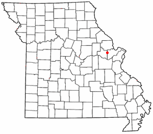 Location of Foristell, Missouri