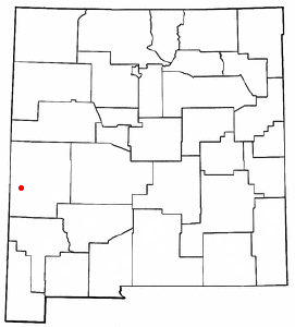 Location of Reserve, New Mexico