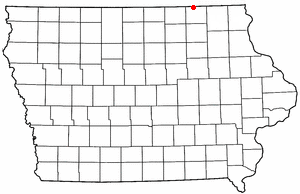 Location of Chester, Iowa