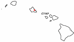 Location of Ahuimanu, Hawaii