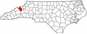 Image:Map of North Carolina highlighting Yancey County.png