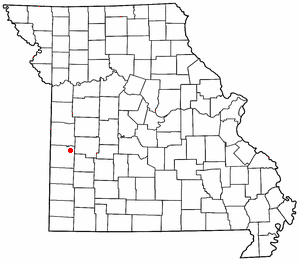 Location of Harwood, Missouri