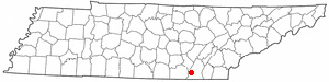 Location of Red Bank, Tennessee