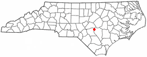 Location of Falcon, North Carolina